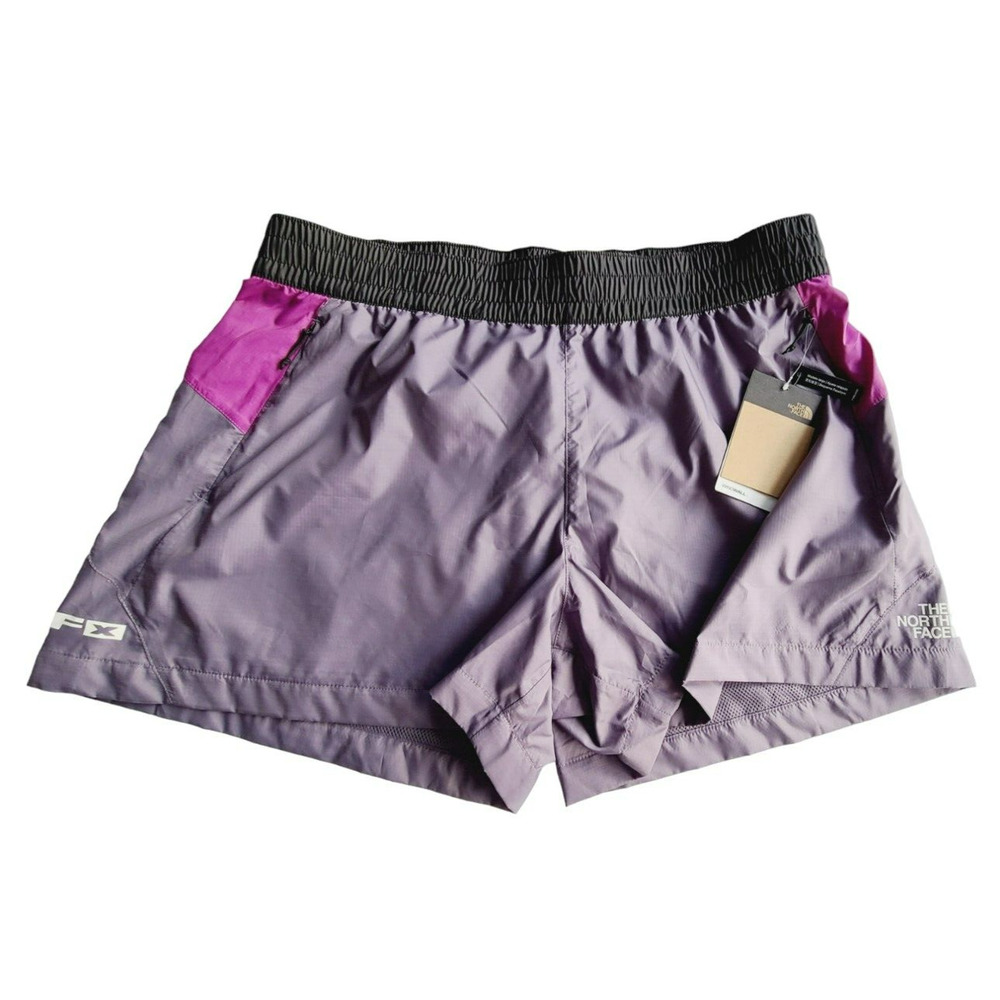 The North Face Womens WindWall‎ Ripstop Shorts Purple Black XL NF0A7WDI